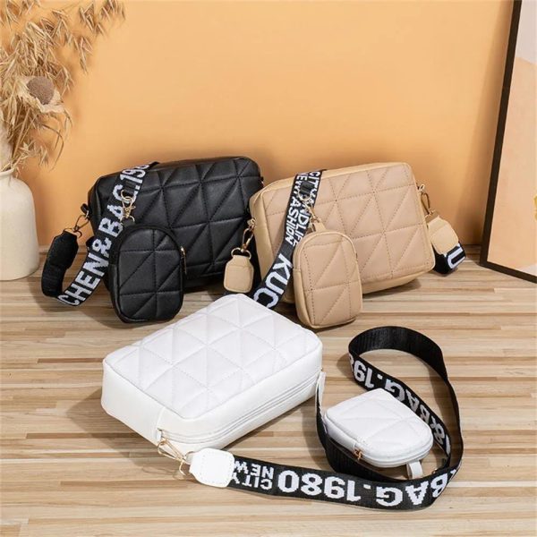 2 Piece ) Girls Cross-body Bag | Best Quality Shoulder Bag For Girls | Best Quality Bag For Women | Pu Leather Cross-body Bag