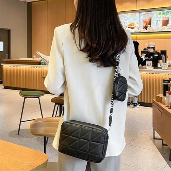 2 Piece ) Girls Cross-body Bag | Best Quality Shoulder Bag For Girls | Best Quality Bag For Women | Pu Leather Cross-body Bag