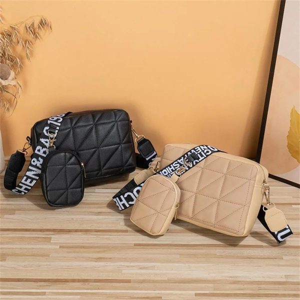 2 Piece ) Girls Cross-body Bag | Best Quality Shoulder Bag For Girls | Best Quality Bag For Women | Pu Leather Cross-body Bag