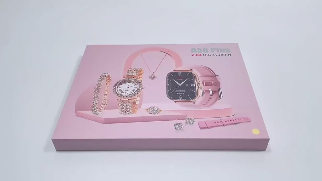 A58 Plus 6 In 1 – Smartwatch For Women | Best Quality Smart Watch For Girls | Perfect For Gift – Random Color