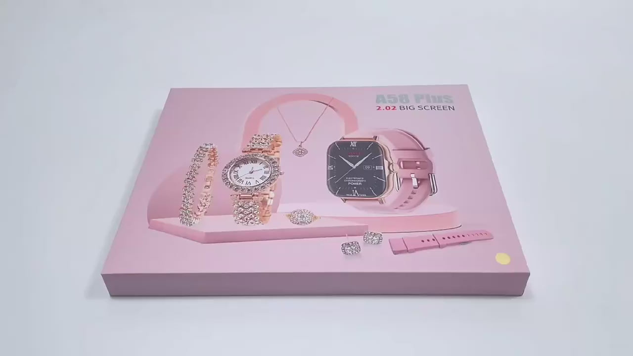 A58 Plus 6 In 1 – Smartwatch For Women | Best Quality Smart Watch For Girls | Perfect For Gift – Random Color