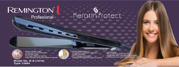 Remington Professional Keratin Protect Hair Straightner With Morrocan Argon Oil Model No R-s(1016)